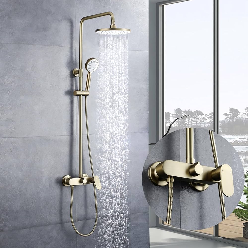 Le luxe à portée de main : découvrez la colonne thermostatique dorée à seulement 199 € chez Castorama (quantités limitées) !